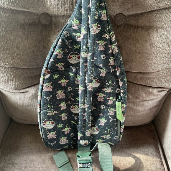 Vera Bradley Star War's Grogu Medallion Sling Backpack NWT - Picture 3 of 4